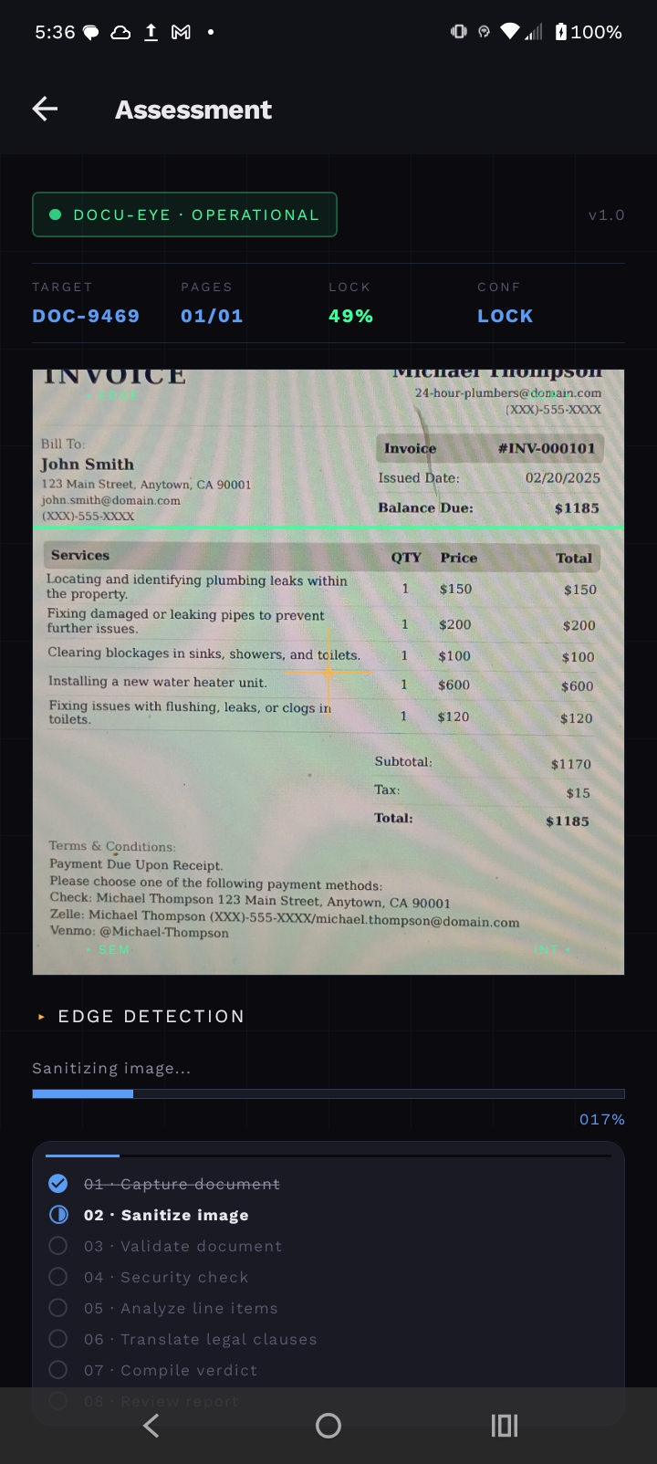 Overquoted analyzing a contractor estimate page by page with line-item fairness checks